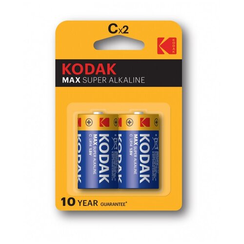 Батарейка KODAK MAX LR14-2BL (KC-2) (20/200/7200) Б0005123 / набор 2шт батарейка kodak max lr14 2bl kc 2 20 200 7200 б0005123 набор 2шт