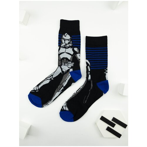 Носки 2beMan, размер 38-44, синий, черный, белый носки 2beman размер 38 44 синий
