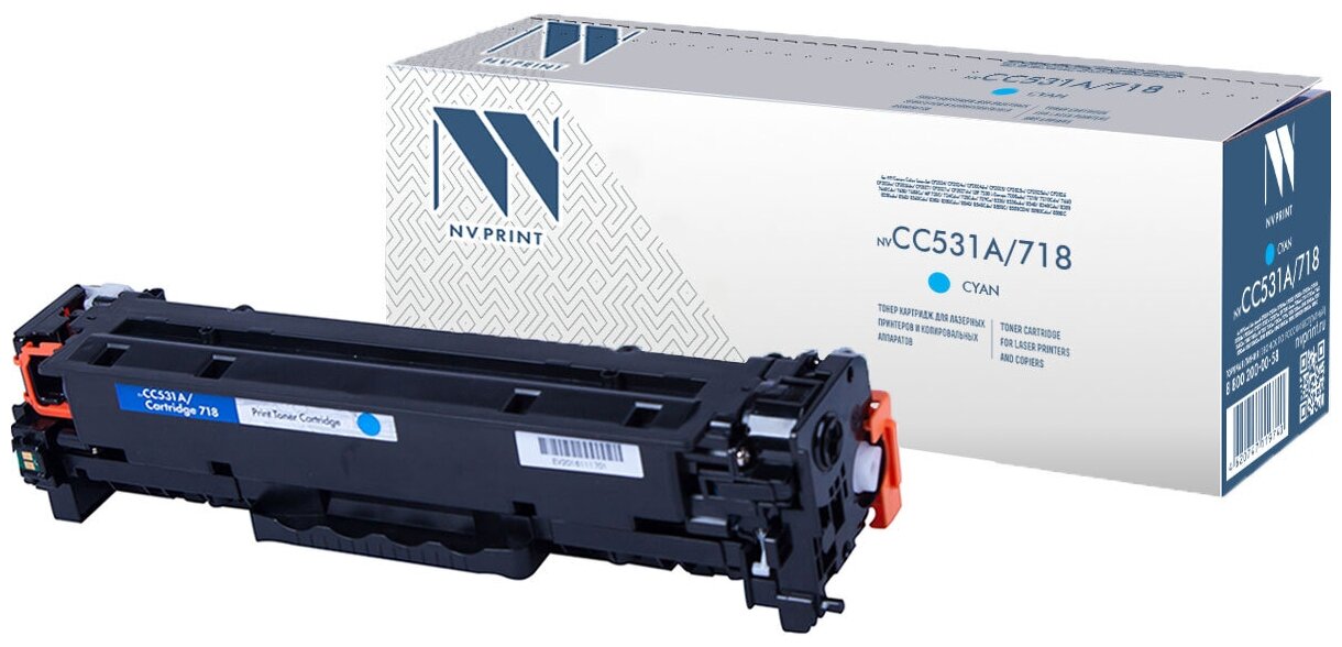 Картридж NVP совместимый NV-CC531A/NV-718 Cyan