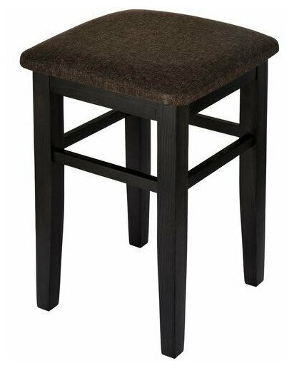 фото Табурет KETT-UP ECO BRUNO деревянный, KU298.3, цвет венге / коричневая рогожка, 1 штука