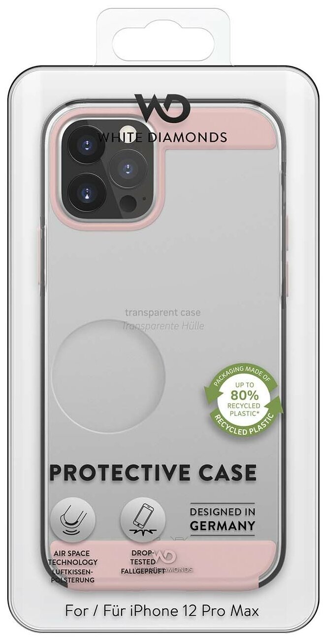 Innocence Case Clear для iPhone 12 Pro Max, White Diamonds 800121