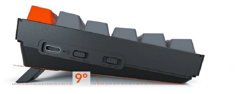 Keychron K2 RGB light grey Gateron red switch оптомеханическая