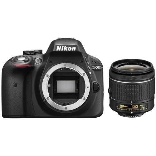 Фотоаппарат Nikon D3300 Kit AF-P DX 18-55mm F/3.5-5.6G VR, черный