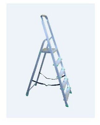 Лестница-стремянка комбинированная сталь/алюм 4 ст (840Х1290) 5,7кг ЛВИ - фотография № 2