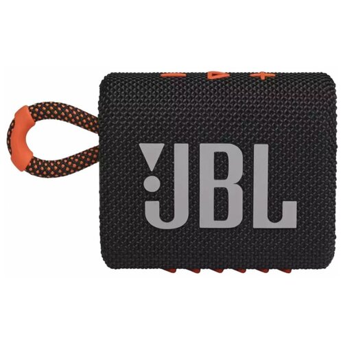 Портативная акустика JBL GO 3, 4.2 Вт, black/orange