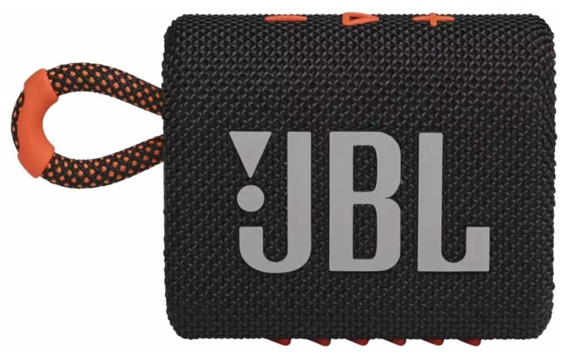 Портативная акустика JBL GO 3, 4.2 Вт, black/orange