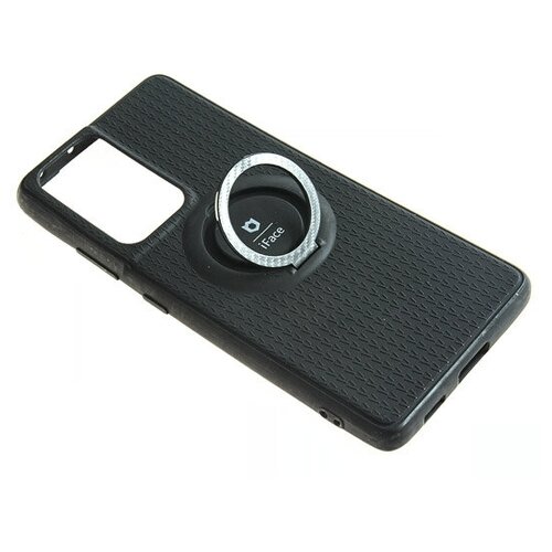 Накладка iFace с кольцом для Samsung S21 Ultra черный