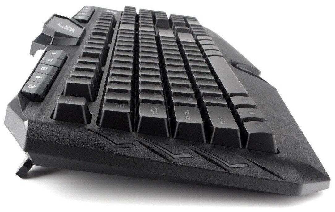 Клавиатура Gembird с подсветкой, USB, черный, 114 кл., м/медиа, Rainbow, кабель 1.5м - фото №4