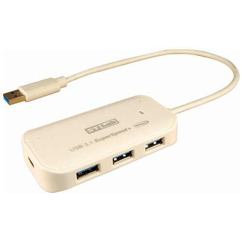 Хаб USB ST-Lab 4xUSB3.1 Gen.2 White U-1760