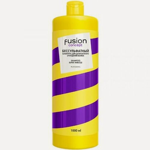 Изображение товара Бессульфатный шампунь Concept Fusion Super Miracle для деликатного очищения, 1 л