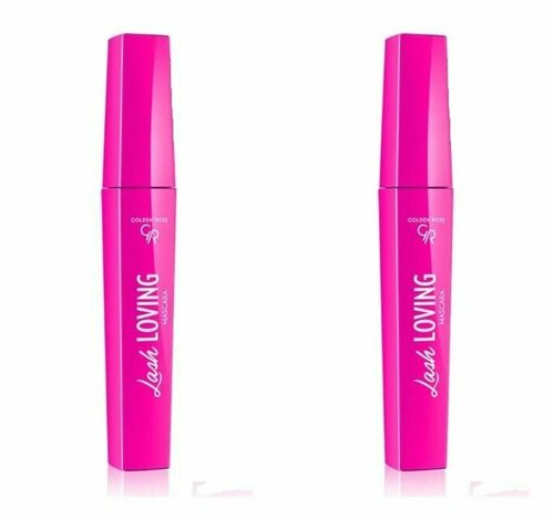 Golden Тушь для ресниц Rose Lash Loving, черный,12мл - 2 штуки