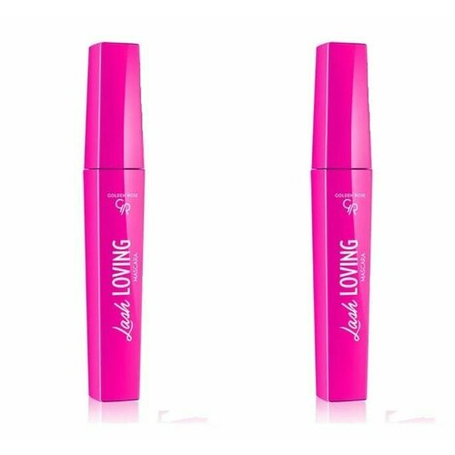 Golden Тушь для ресниц Rose Lash Loving, черный,12мл - 2 штуки