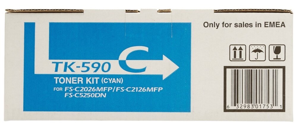 Картридж NV Print TK-590 Cyan для Kyocera, 5000 стр, голубой - фото №15