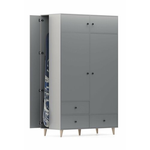 Серый шкаф FOLD