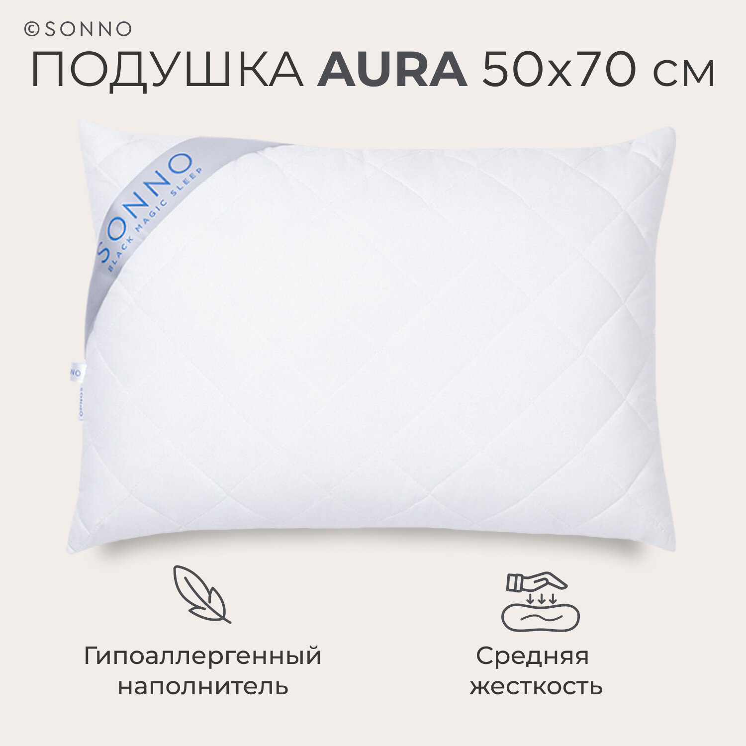 Комплект подушек SONNO ортопедическая детская Aura