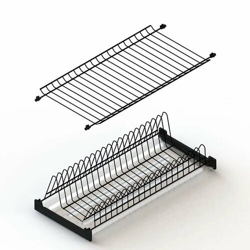 Сушилка для посуды в модуль 800 мм с поддоном черный вариант 2 2856₽