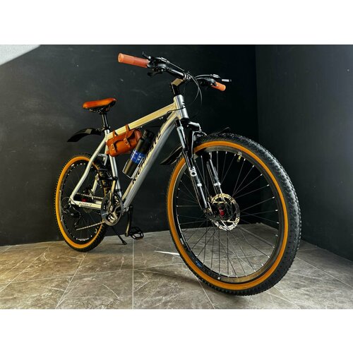 Велосипед горный RICHIESTO 26 21s Алюминиевая рама 19 Взрослый Спортивный Унисекс серебро 2470000₽