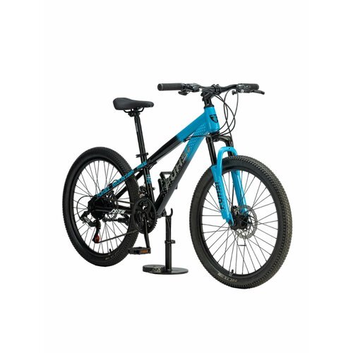 Велосипед подростковый горный TIMETRY FUHSI FU610 24 рама 13 2024 года синий 15638₽