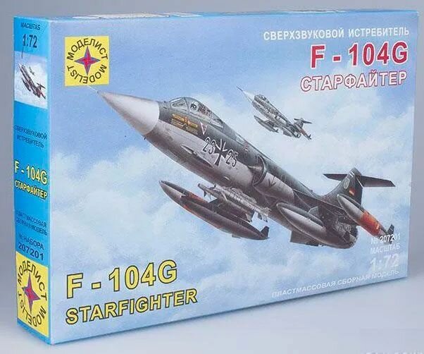 Сборная модель Моделист самолета F-104G Старфайтер 1:72 - фото №3