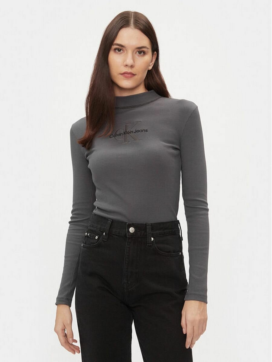 Лонгслив Calvin Klein Jeans, размер M [INT], серый