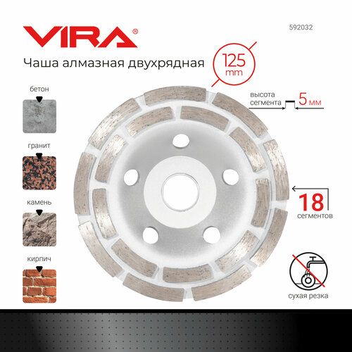 Чашка шлифовальная Vira 592032, 1 шт.