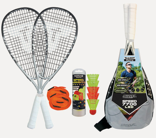 Изображение товара Набор для игры кроссминтон, Speedbadminton Set Speed 7700 LED от"Talbot Torro ", графит-композит, серебристый