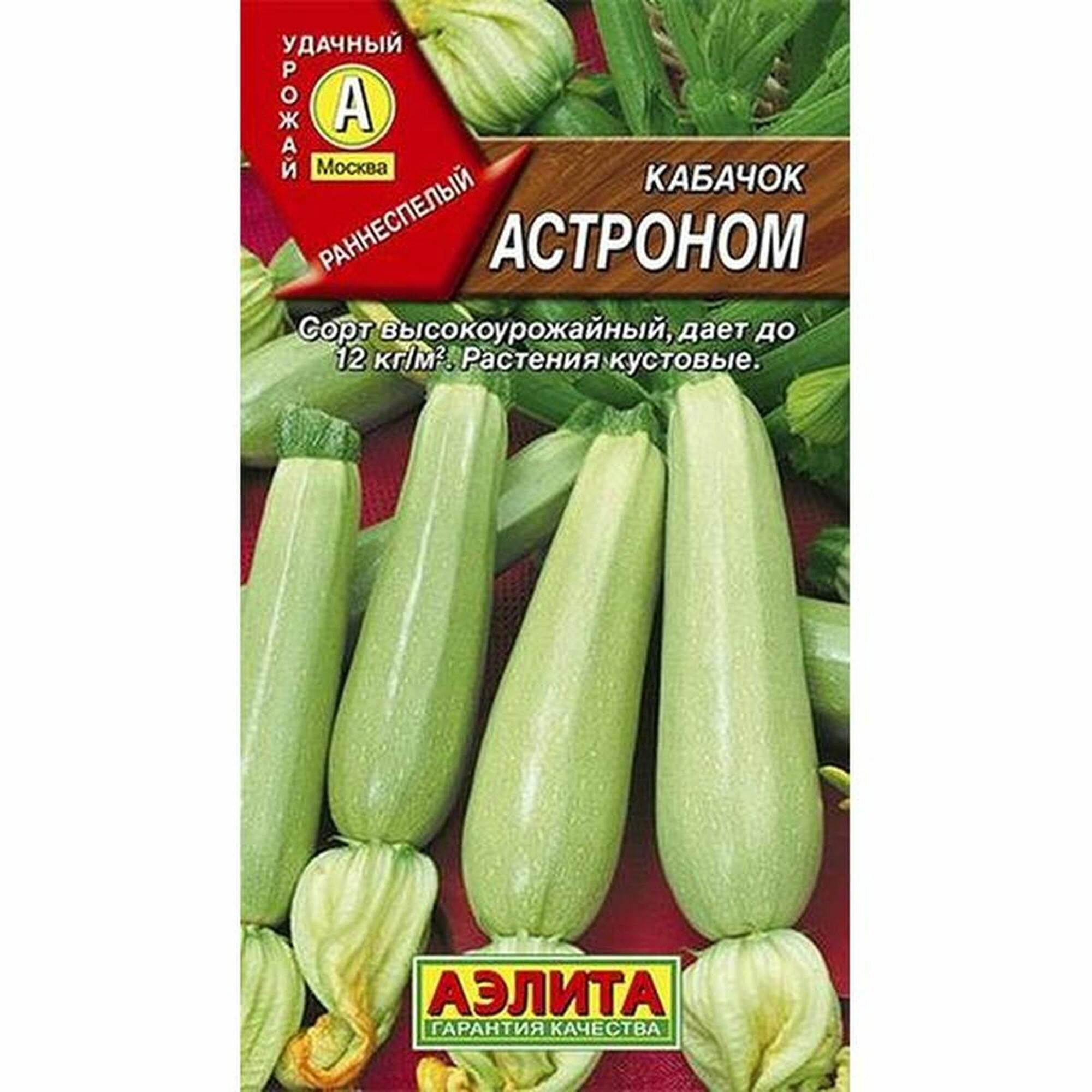Семена Кабачок Астроном белоплодный раннеспелый Аэлита 1 пачка - 1г семян