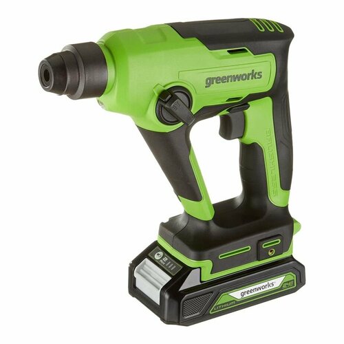 Перфоратор аккумуляторный бесщеточный Greenworks Арт 3803107UA 12 ДЖ 24V c 1хАКБ 2Ач и ЗУ в сумке 12990₽