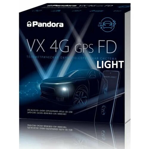 Автосигнализация Pandora VX-4G GPS FD Light GSM LTE GPS метка Bluetooth для современных автомобилей 29325₽