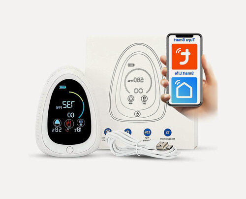 Изображение товара Умный многофункциональный датчик Tuya Wi-Fi детектор воздуха 3 в 1 Model: HT-03(31) WT (Z60849MU): Емкость аккумулятора: 1400 мАч