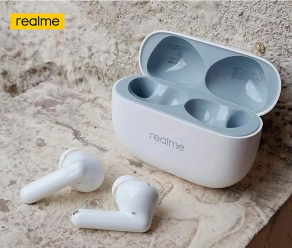 Наушники realme Buds T300 RMA2302, Bluetooth, внутриканальные, белый