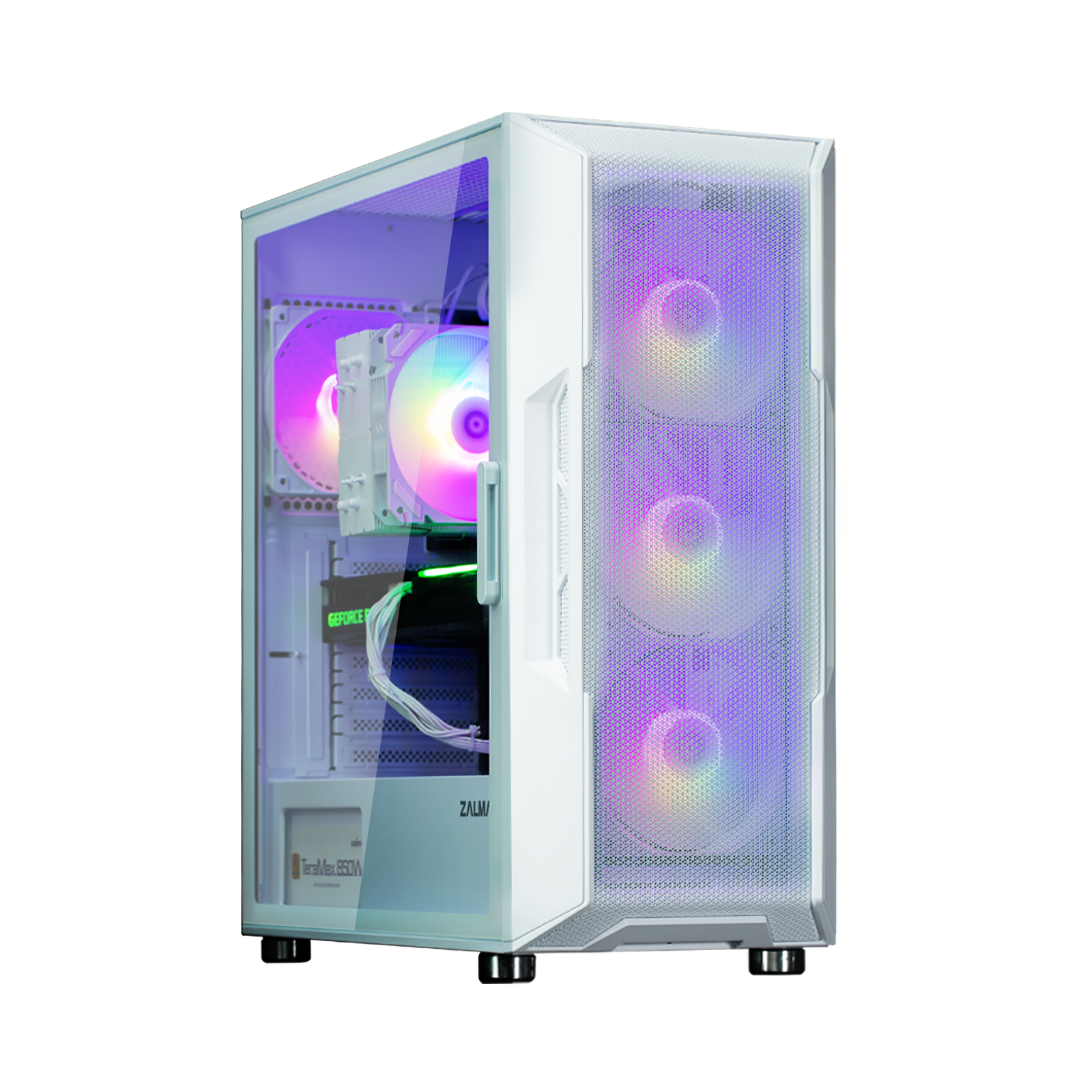 Корпус для компьютера Zalman i3 NEO ARGB White (ATX, без БП, 1хUSB2.0, 2хUSB3.0, с окном)