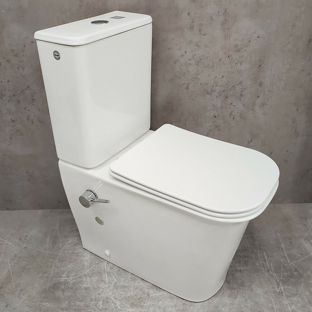 Унитаз Bloomix City 1222SB/UF1 безободковый с функцией биде и смесителем Ceramic+ — фото 1