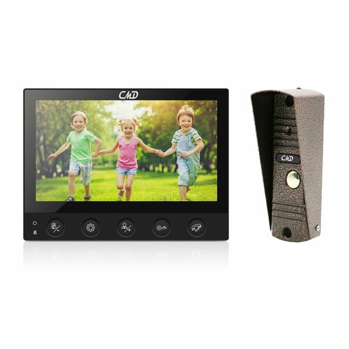 Комплект видеодомофона CMD VD70 KIT Black 7