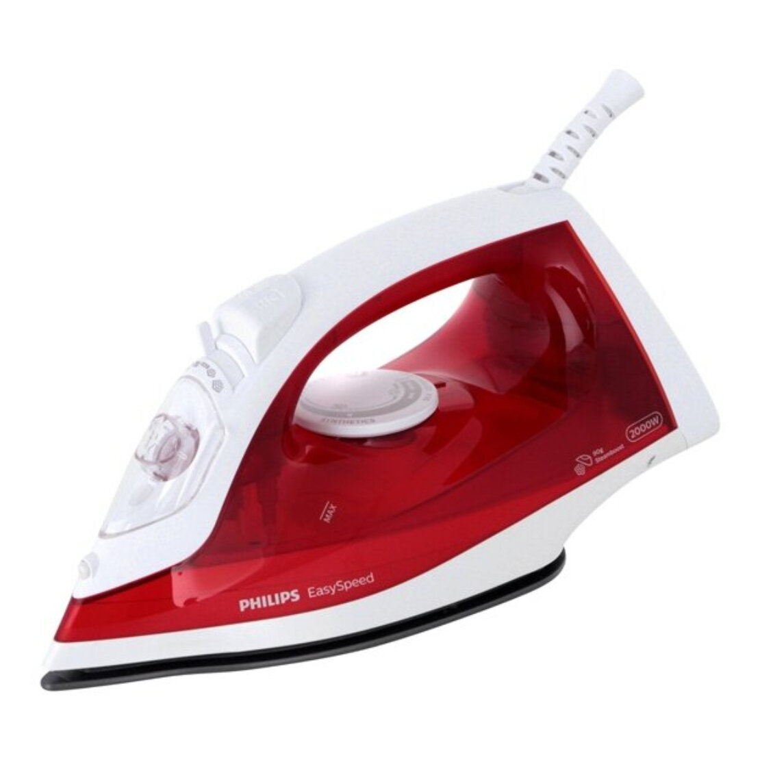 Утюг Philips GC1742/40, металлокерамическая подошва, 2000Вт, вертикальный пар, красный