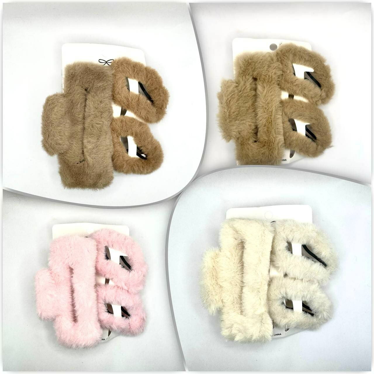 ✨ Набор меховых заколок – уют, стиль и нежность в каждой детали! ✨