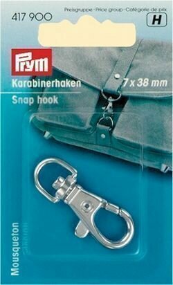 Карабин металлический 7*38мм серебристый PRYM 417900