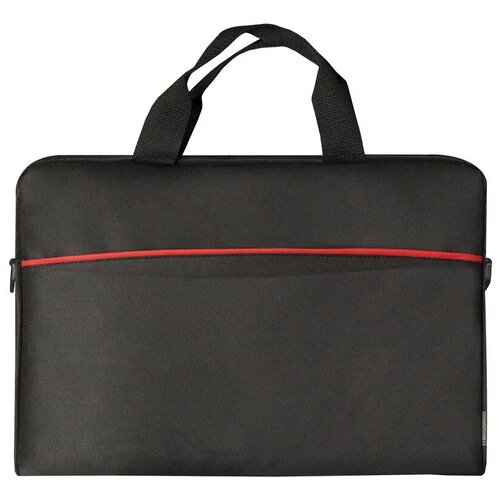 Defender / Сумка для ноутбука 15,6d карман, черная+красный Lite
