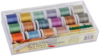 Набор ниток Polyneon 18*200м Multicolor Madeira арт. 8046 вышивальные