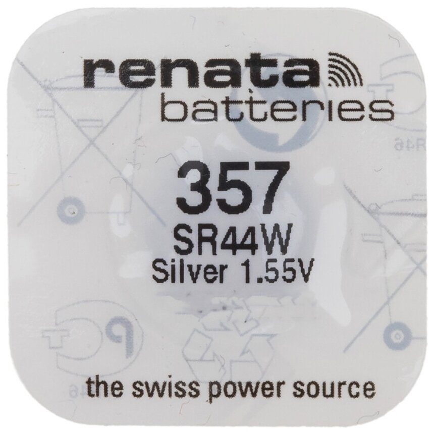 Батарейка renata R357 (SR44W) , 1.55 В