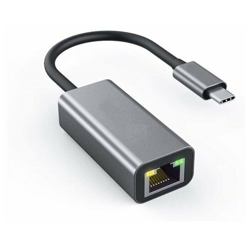 Адаптер переходник USB C - Gigabit Ethernet, KS IS адаптер переходник usb 3 0 gigabit ethernet rj45 lan чип ax 88179 для совместимости с тв приставками ks is