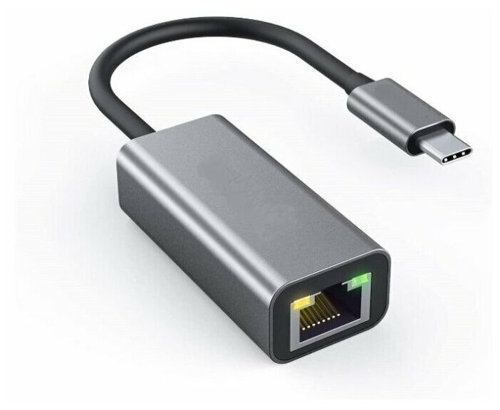 Адаптер переходник USB C - Gigabit Ethernet KS IS