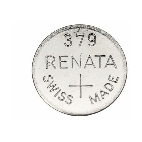 Батарейка renata R379 (SR521SW), 1.55 В элемент питания renata sr521sw 379 0%hg bl10 10шт