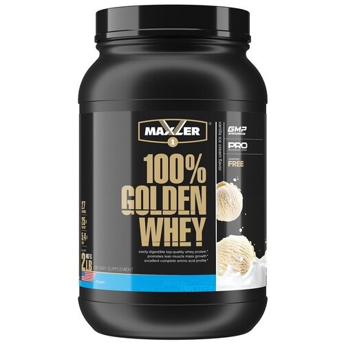 Maxler 100% Golden Whey Protein 908 гр 2 lb (Maxler) maxler golden whey 908 гр булочка с корицей