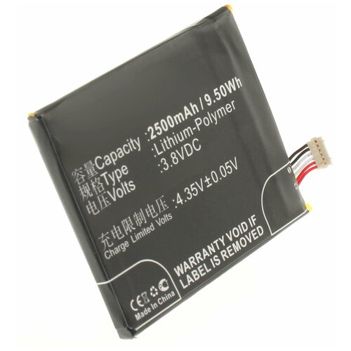 Аккумулятор iBatt iB-B1-M797 2500mAh для ZTE Li3825T43P6H755543, аккумулятор ibatt ib b1 m527 1100mah для amazing base megafon orange zte мегафон li3714t42p3h853448