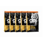 GO! для котят и кошек с чувств. пищеварением со свежей уткой (GO! SENSITIVITIES Limited Ingredient Grain Free Duck Recipe CF ) 1,36 кг х 5 шт. - изображение