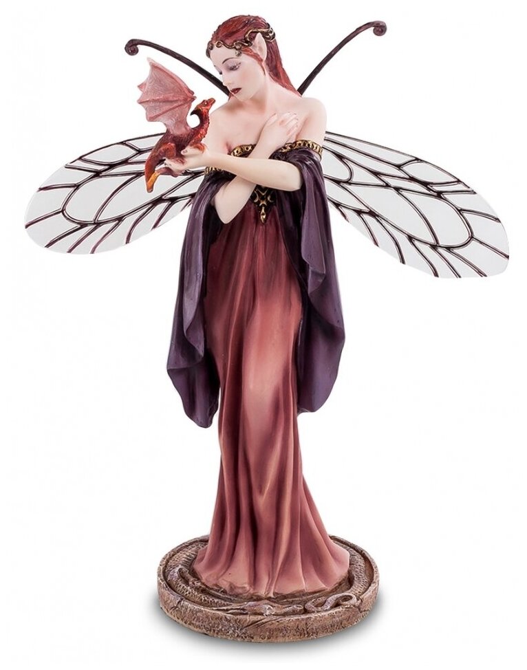 Скульптура "Девушка и дракон" (Winged things. Selina Fenech) 17х7,5х30см. арт. WS-300 Veronese