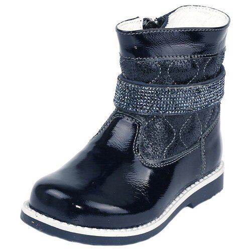 фото Полусапоги для девочек elegami 7-806241902,темно-синий,размер 21