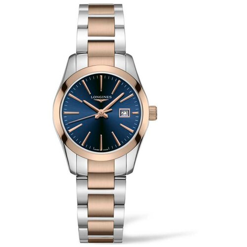 Наручные часы LONGINES Conquest Classic, серебряный, синий наручные часы longines longines conquest v h p артикул l3 717 4 76 6