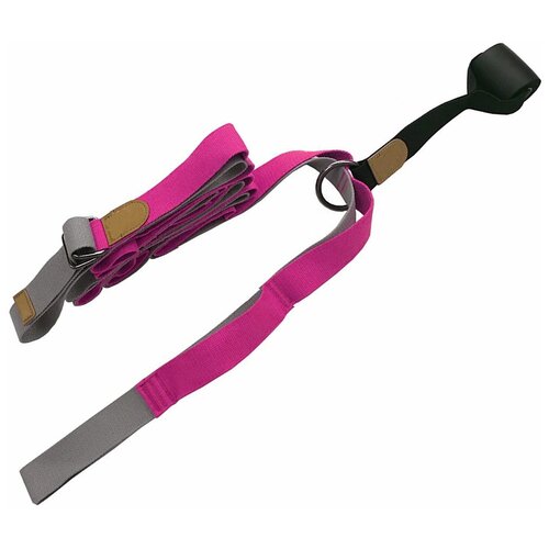 фото B34480 эспандер для растяжки - йога лента profi 3м (розовый) smart athletics